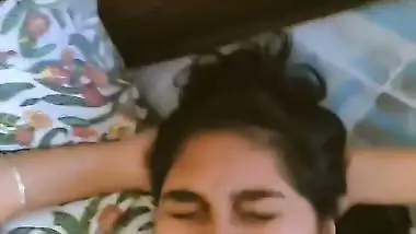 College girl mouth fucking by professor and cum on face