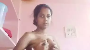 Bhabi stripping nighty video making and nude show