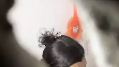 Devar hides near bathroom to see bhabhi nude bath