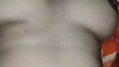 Village wife big melons pressing and pussy fucking