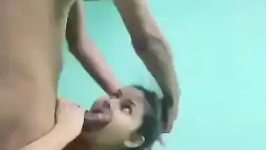 Girlfriend romantic blowjob before sex with boyfriend