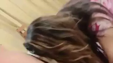 Cute Indian escort blowjob to rich client in hotel room