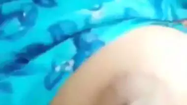 Indian nude girl from Hyderabad shows her big boobs