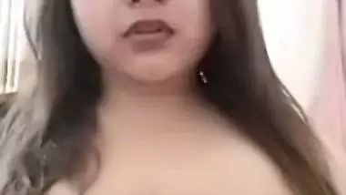 Chubby tanker maal huge boobs showing on video call