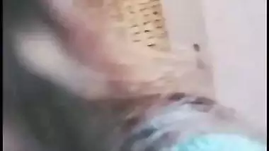 Beautiful wife shows boobs on video call to ex-lover