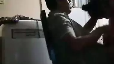 Threesome sex video of a son and father fucking a whore