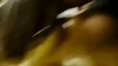 Indian aunty getting an boob massage with oil