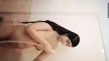 Beautiful girl shower