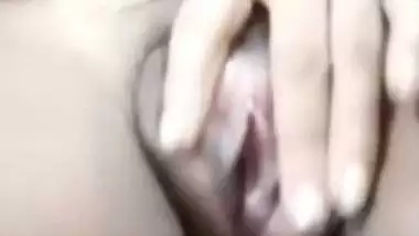 Horny cute Indian girl naked fingering video call