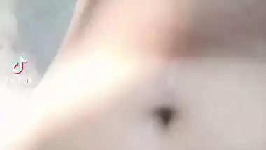 TikTok girl showing naked body for more followers