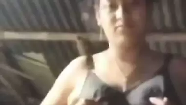 Bengali village girl bra removed and boobs pressing