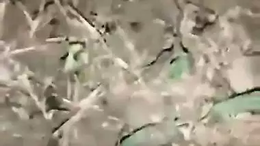 Standing style outdoor chudai with Indian prostitute