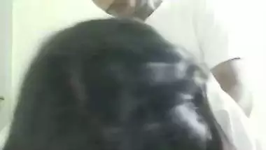 Local sex video of an 18-year-old girl fucking with BF