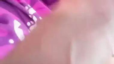 Sexy shemale masturbating and showing her big dick