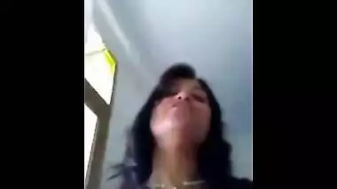 Punjabi college teen boobs show selfie video exposed