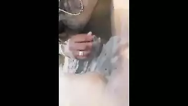 South Indian Randi shows her round boobs and pussy licking by boyfriend