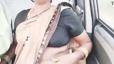 Indian call girl car sex Telugu dirty talks.