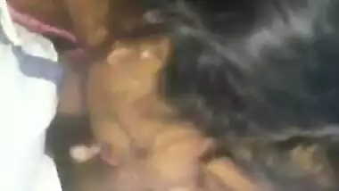 Desi hot couple kissing & blowjob in Car