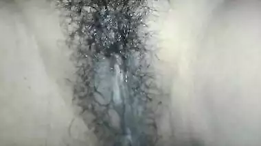 Bengali hairy pussy fingering then creampie