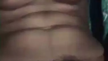 Indian fingering ex-girlfriend video call at night