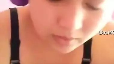 Whorey Indian comes out of shower with naked XXX body and dresses up